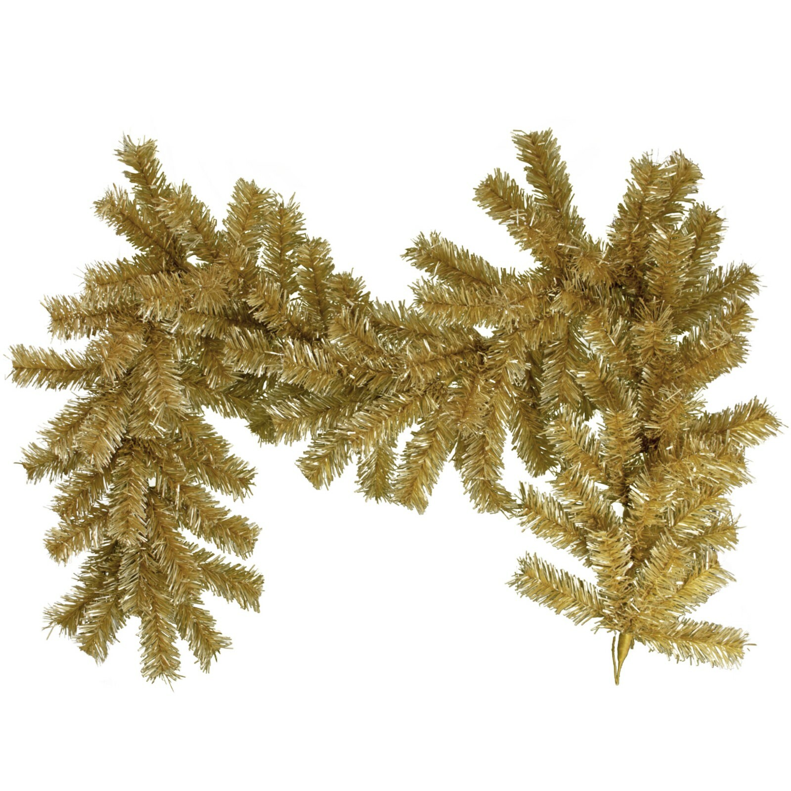 6FT Antique Gold Christmas Garland Tinsel Brush 16in Width Holiday Decor 6FT Antique Gold Christmas Garland Tinsel Brush 16in Width Holiday Decor