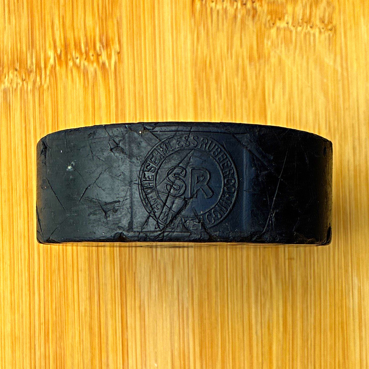 Vintage 1930s-1950s Seamless Rubber Co. Official Hockey Puck - Game Used Vintage 1930s-1950s Seamless Rubber Co. Official Hockey Puck - Game Used