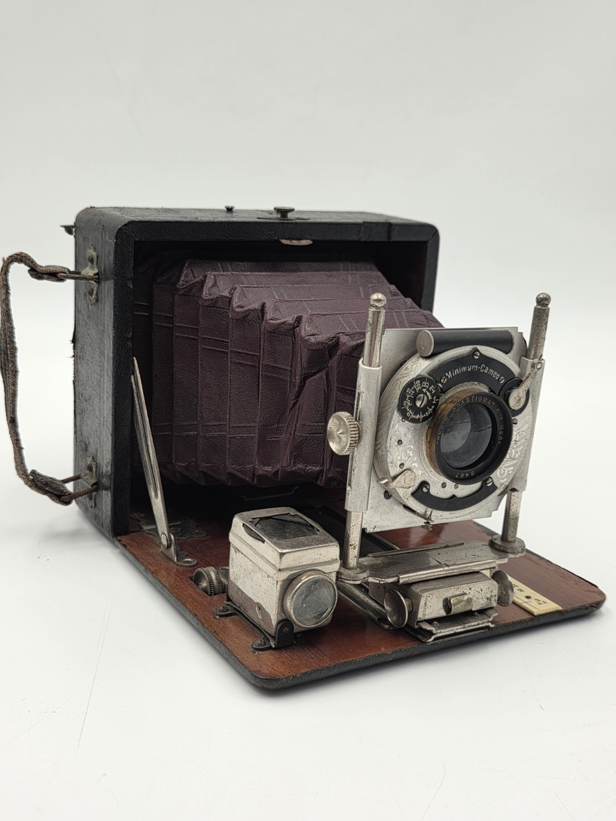 Antique c1910 Quarter Plate Folding Camera Aldis Anastigmat No 6 Minimum Cameo