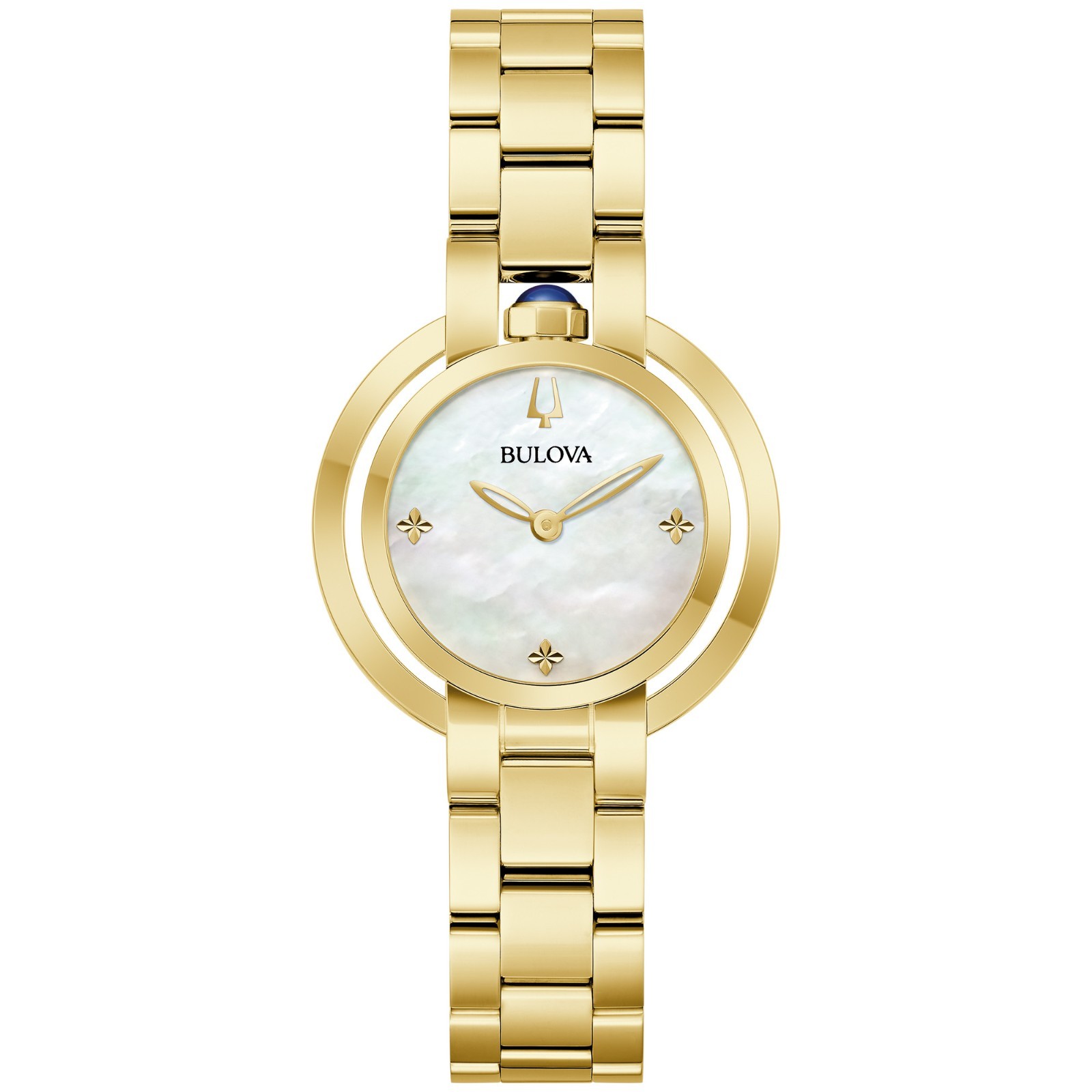 Bulova Women's Rubaiyat Gold Tone Stainless Steel Watch 30MM 97L181 Bulova Women's Rubaiyat Gold Tone Stainless Steel Watch 30MM 97L181