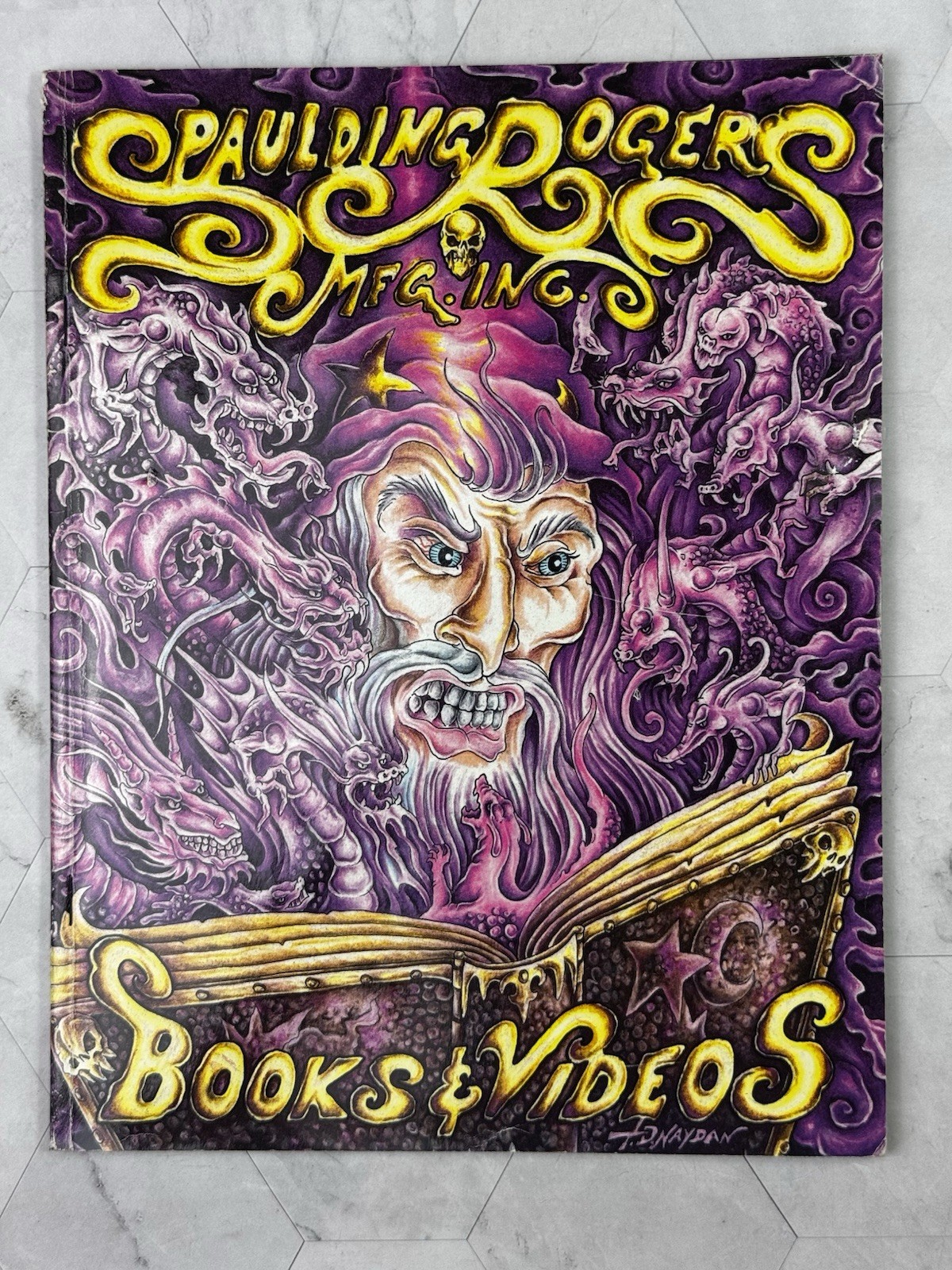 Vintage 1993-1994 Spaulding Rogers Mfg Tattoo Supply Books & Videos Catalog Huck