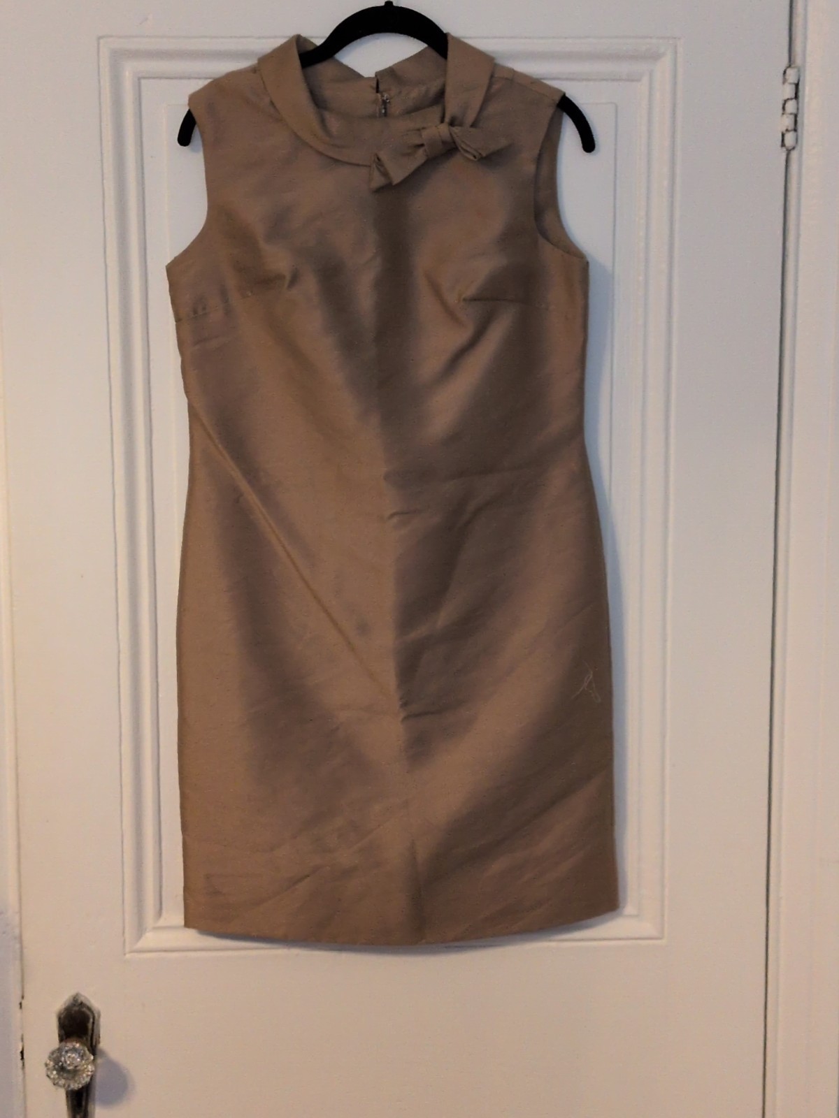 True Vintage Union Tag Beige Shift Dress Made Between 1955-63 Small Mark/Repair True Vintage Union Tag Beige Shift Dress Made Between 1955-63 Small Mark/Repair