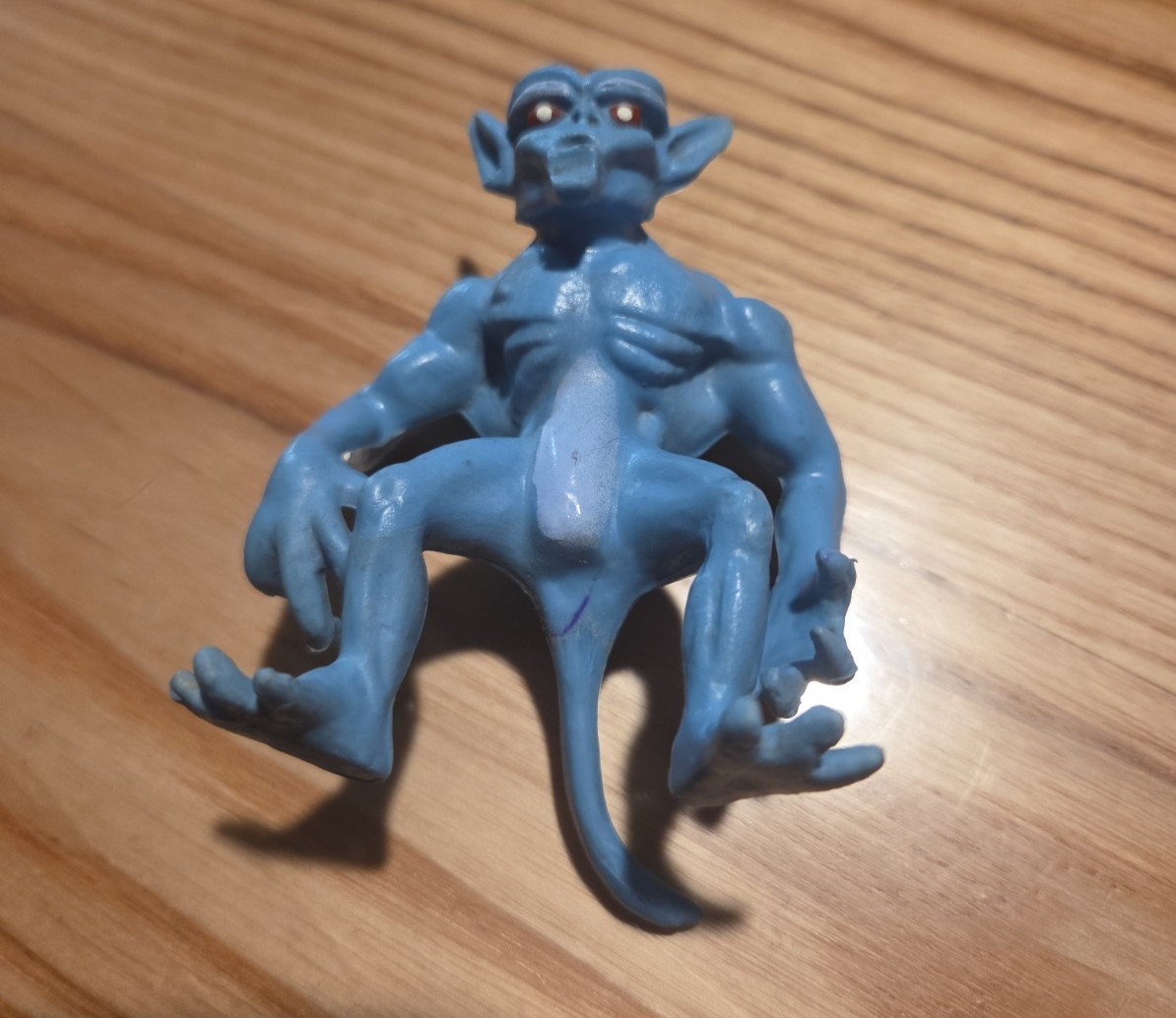 Vintage 1983 Galoob Blackstar Blue Demon Alien Action Figure USED