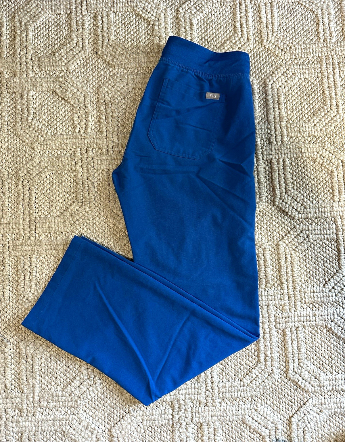 FIGS Women’s Medical Scrub Pants Blue Solid Pattern