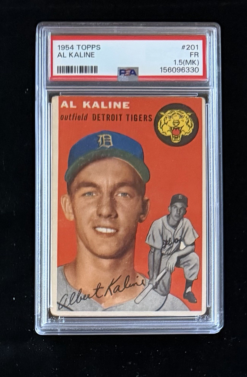 1954 Topps - #201 Al Kaline - PSA 1.5 (MK) - Newly Graded
