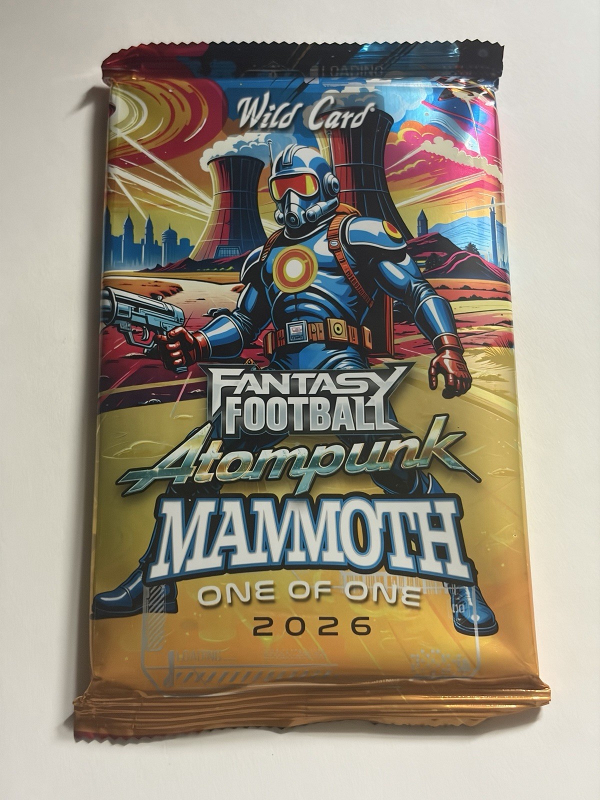 2026 Wild Card Football Atompunk Mammoth Guaranteed 1/1 Sealed Pack Oversized