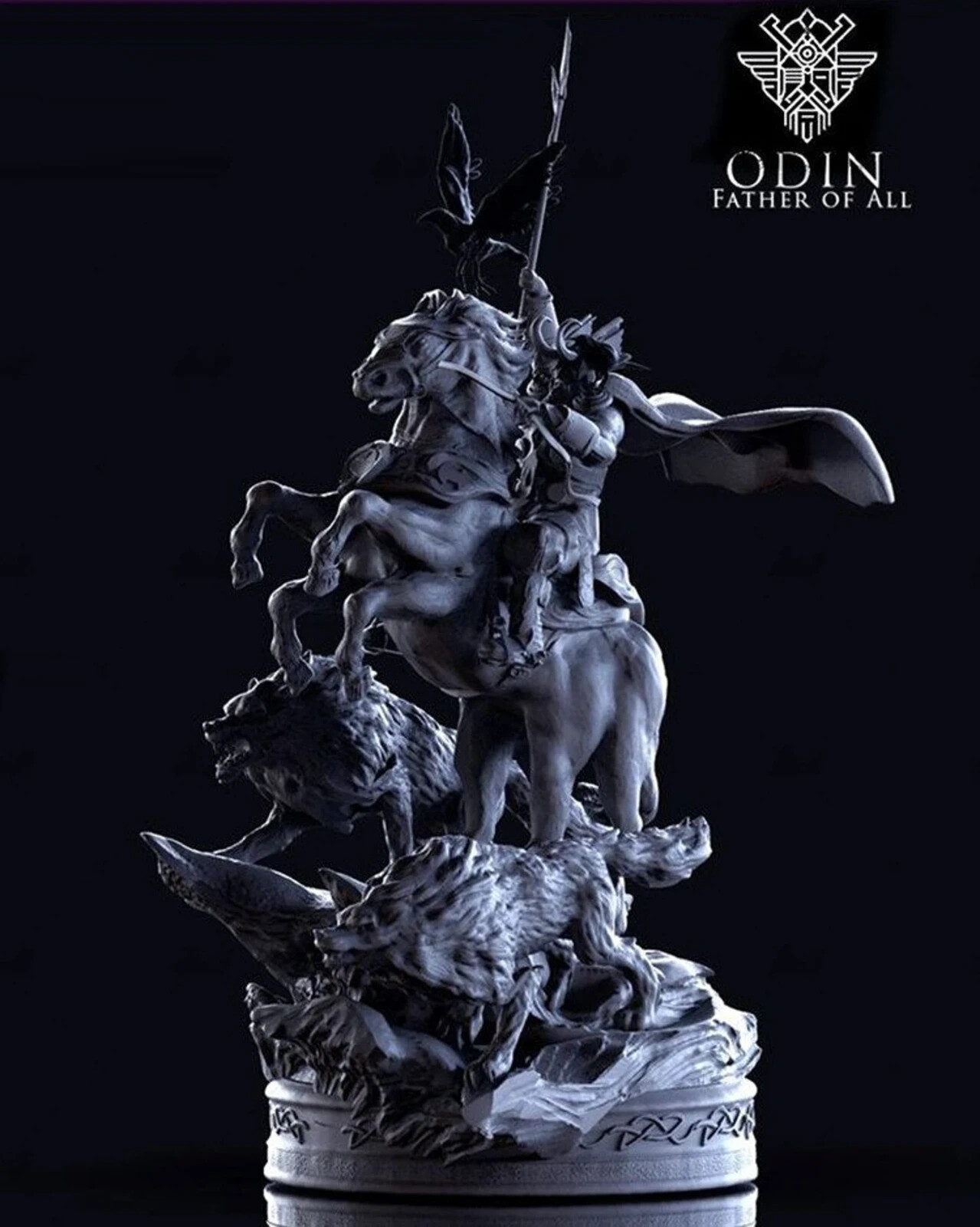 Odin  the All-Father Resin Sculpture Statue Model Kit Unpainted/Unassembled
