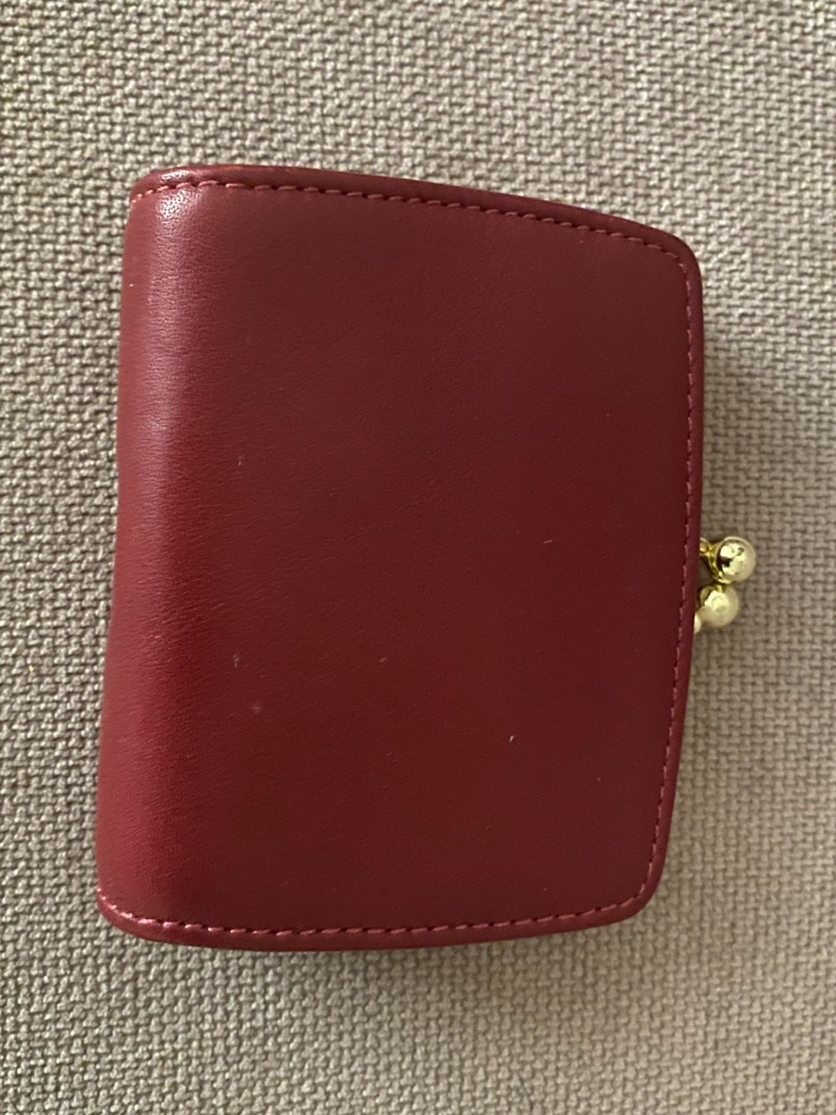 Coach Vintage Kisslock Burgundy Red Leather Slim Framed Coin Purse Style #4794 Coach Vintage Kisslock Burgundy Red Leather Slim Framed Coin Purse Style #4794