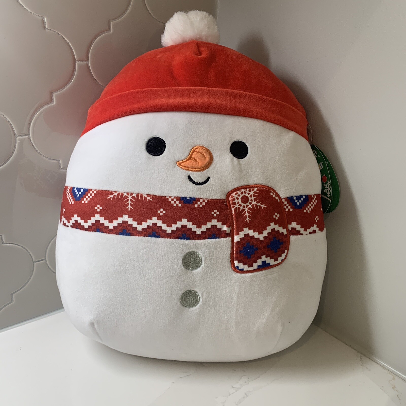 Squishmallow Manny Snowman 2023 Christmas 12\ Squishmallow Manny Snowman 2023 Christmas 12\