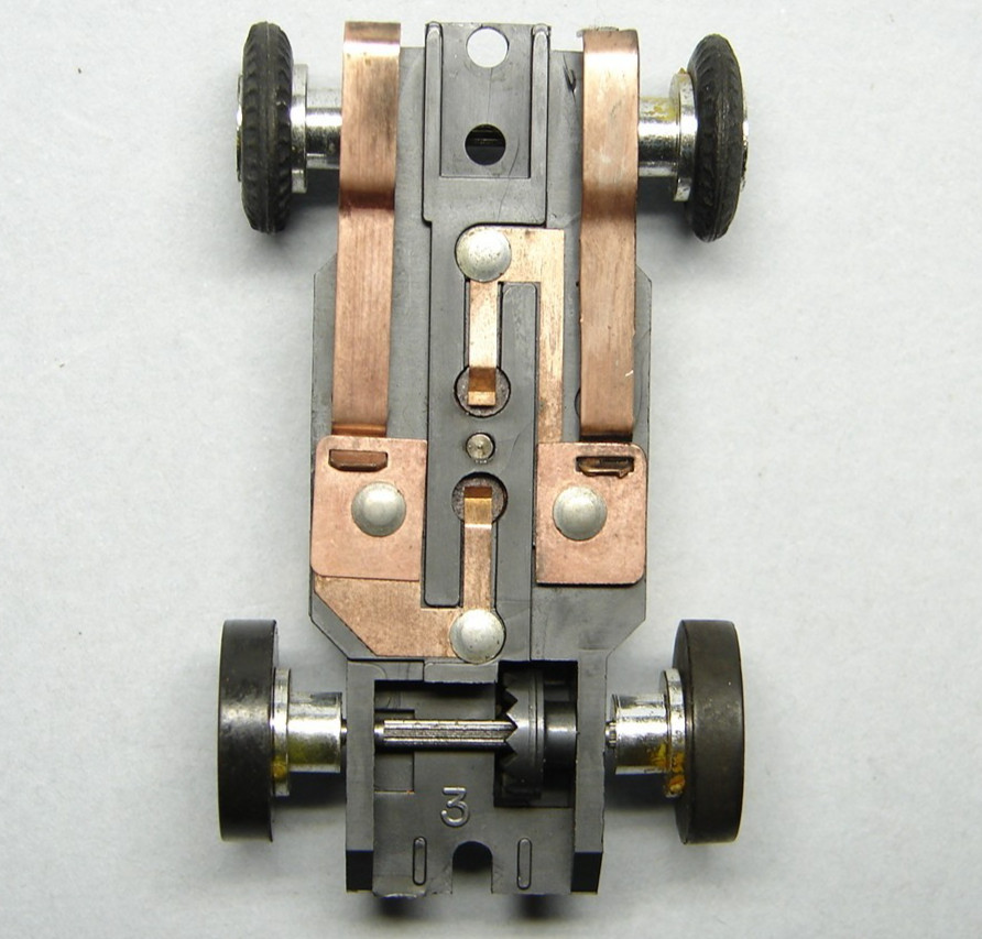 AURORA THUNDERJET - HOT ROD HO SLOT CAR  SOLID RIVET CHASSIS NEW OLD STOCK 1960s