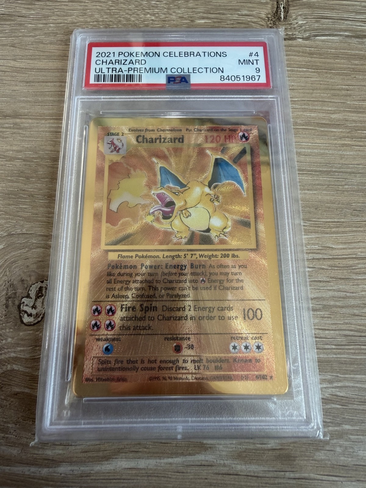 2021 POKEMON CELEBRATIONS Ultra Premium Coll. CHARIZARD #4 GOLD METAL PSA 9 2021 POKEMON CELEBRATIONS Ultra Premium Coll. CHARIZARD #4 GOLD METAL PSA 9