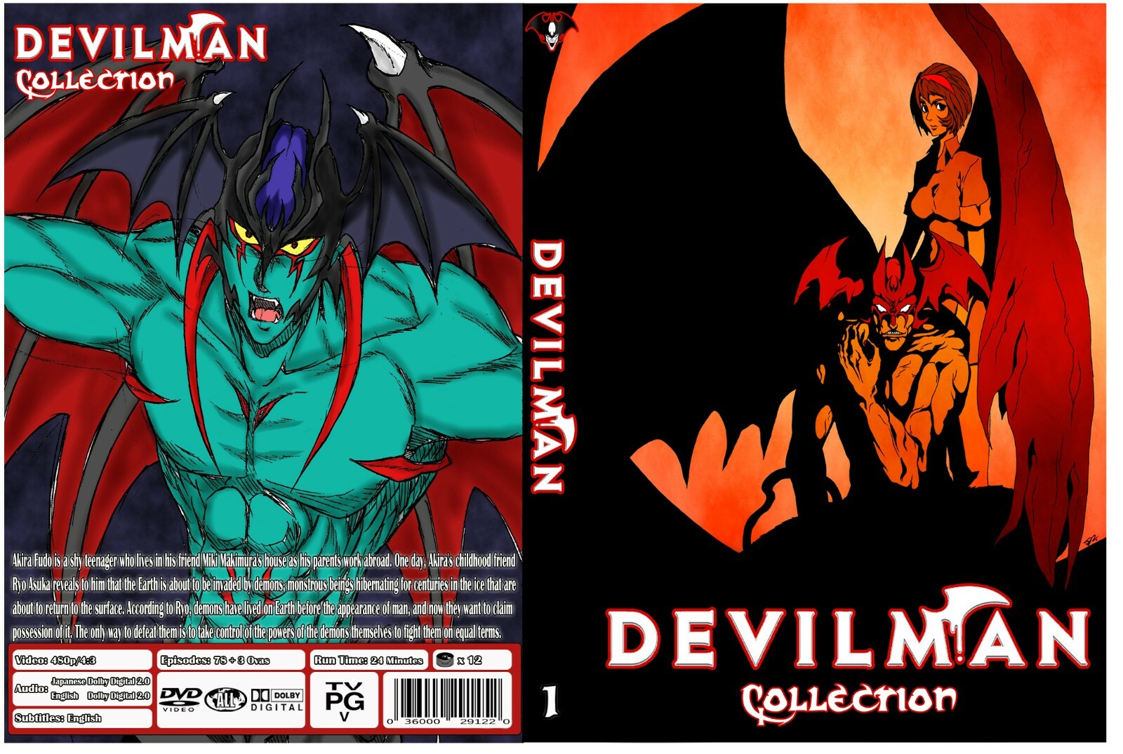 Devilman Anime Collection Episodes 78 + 3 Ovas