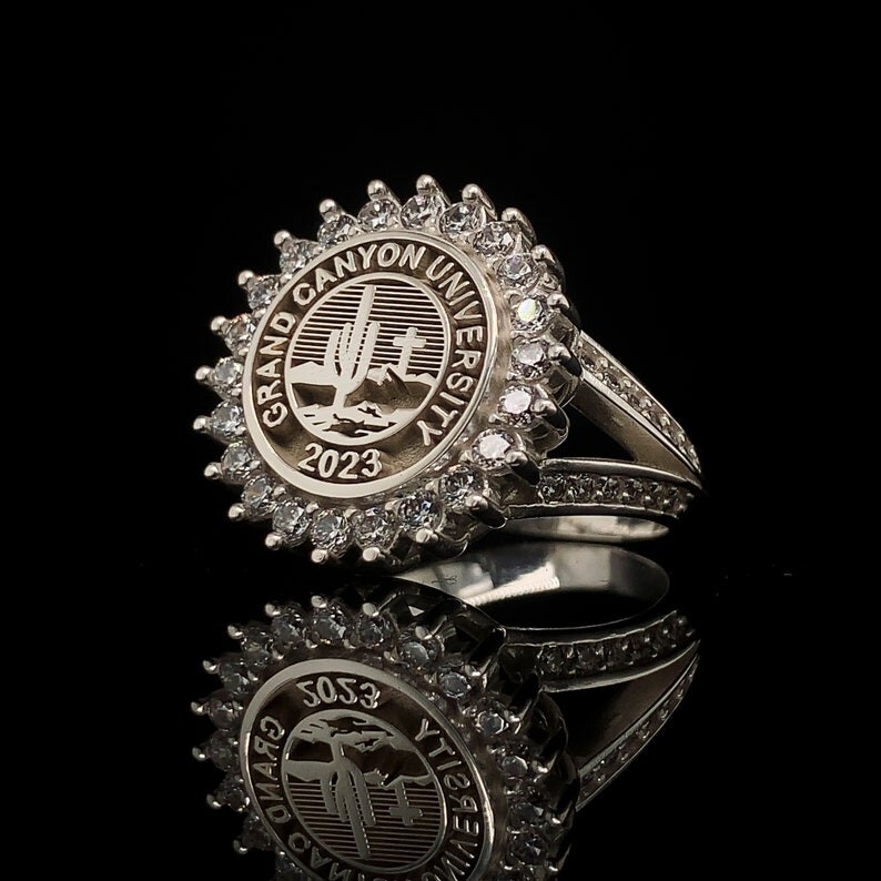 Grand Canyon University Class Ring Custom Graduation Ring for Women With CZ