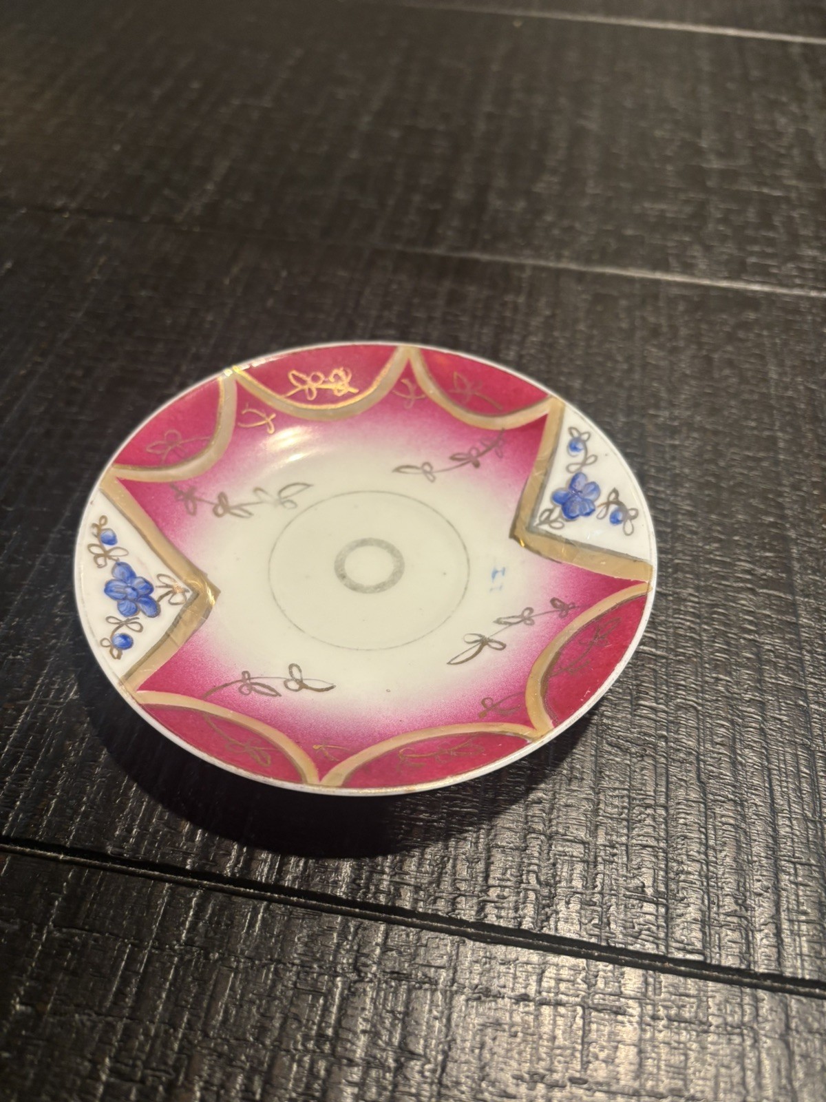 Antique Imperial Russian Gardner Porcelain Saucer, 19th Century- SAUCER ONLY