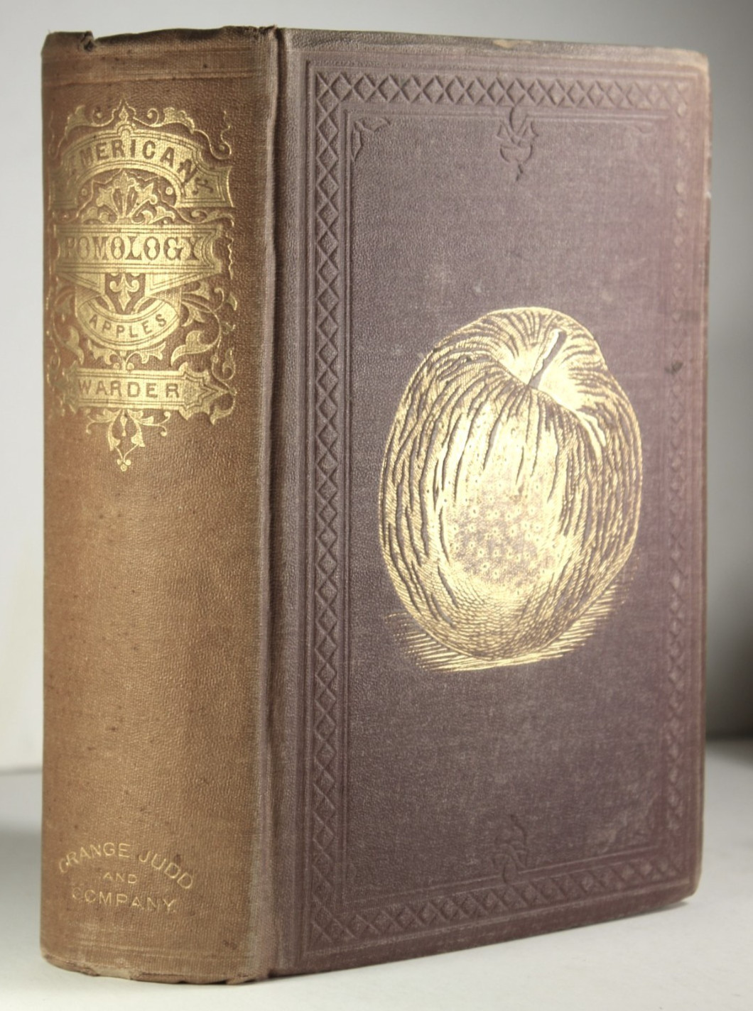 1867 American Pomology Apples  by John A. Warder, Orange Judd & Co.