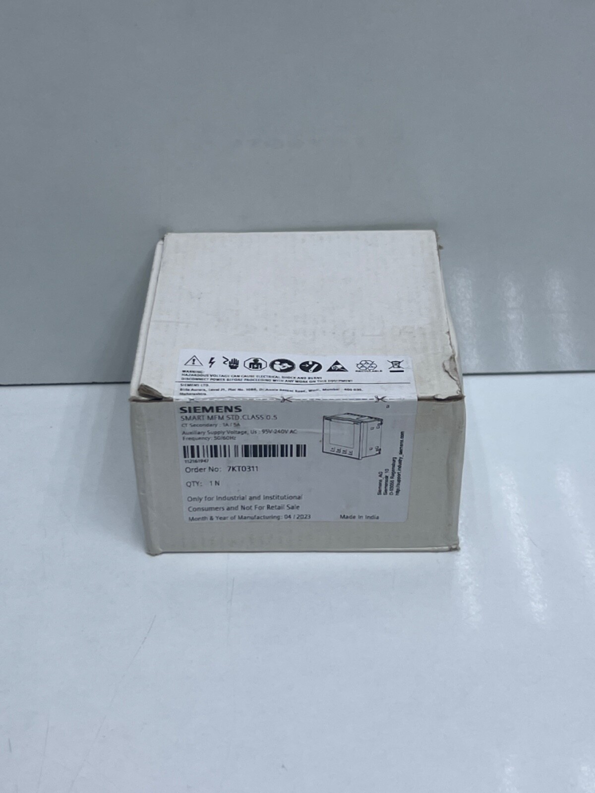 SIEMENS 7KT0311 SMART MFM STD.CLASS 0.5 SIEMENS 7KT0311 SMART MFM STD.CLASS 0.5