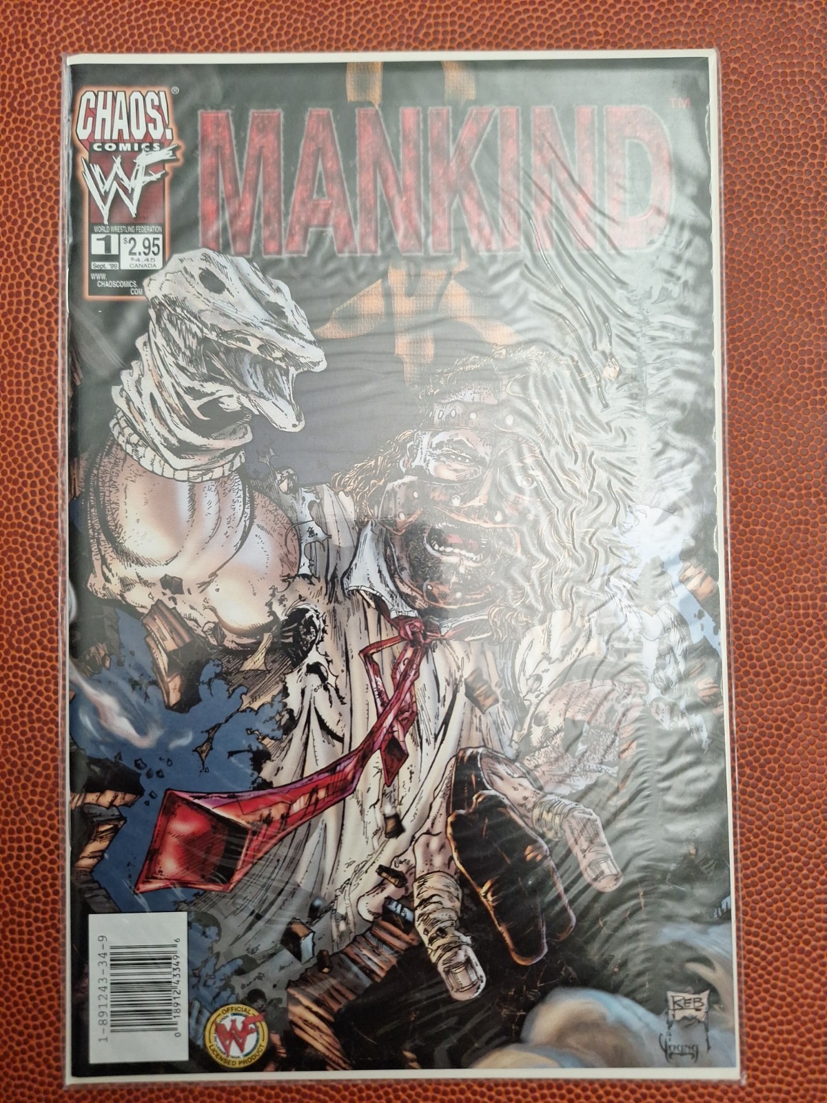 MANKIND 1 (1999, CHAOS COMICS) Wcw Jcw Icp Strangle Mania Ecw Aew Wwe Wwf MANKIND 1 (1999, CHAOS COMICS) Wcw Jcw Icp Strangle Mania Ecw Aew Wwe Wwf