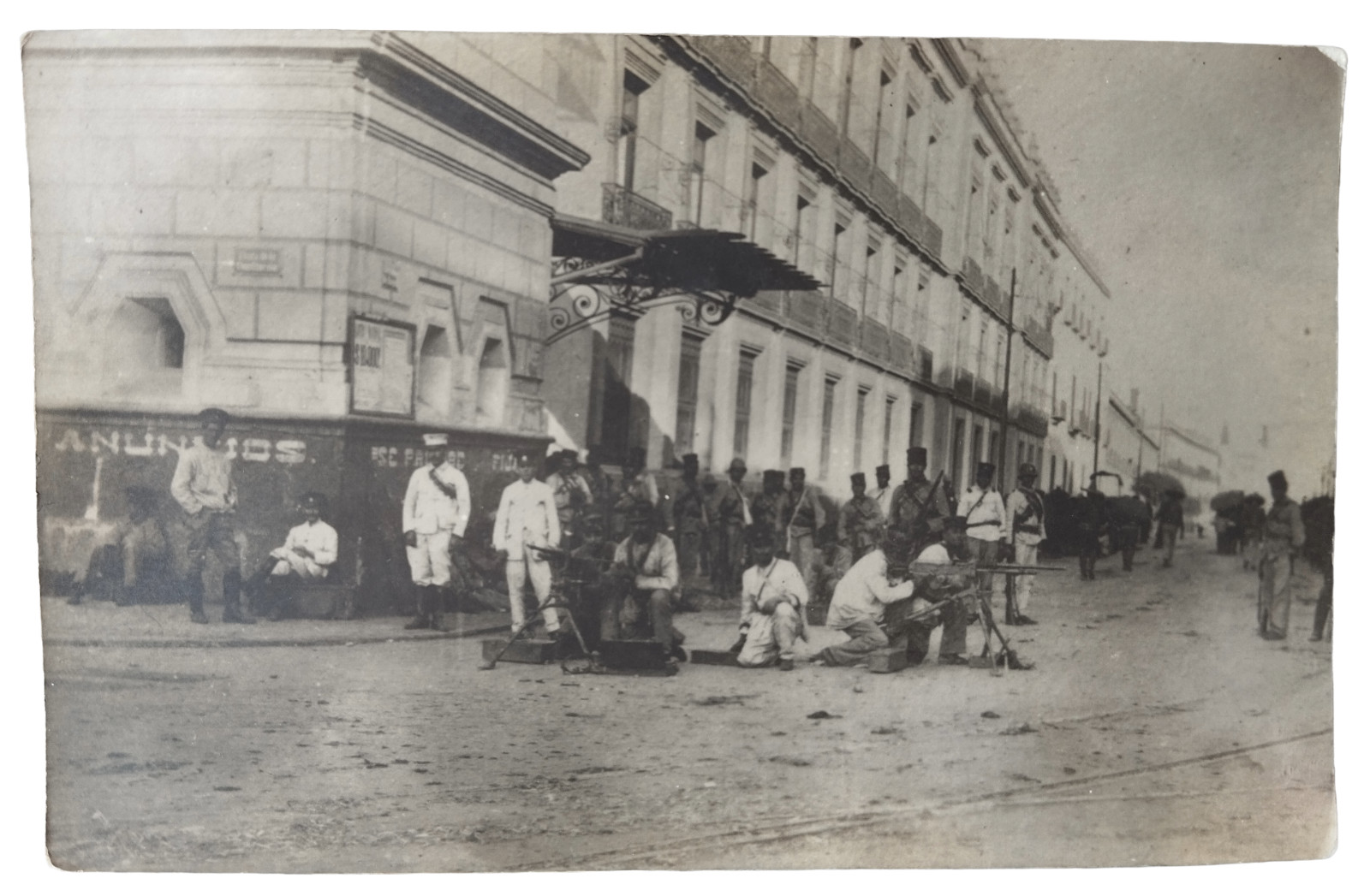 Postal Revolución Mexicana Decena Trágica Ciudad de México RPPC Real Photo 1913
