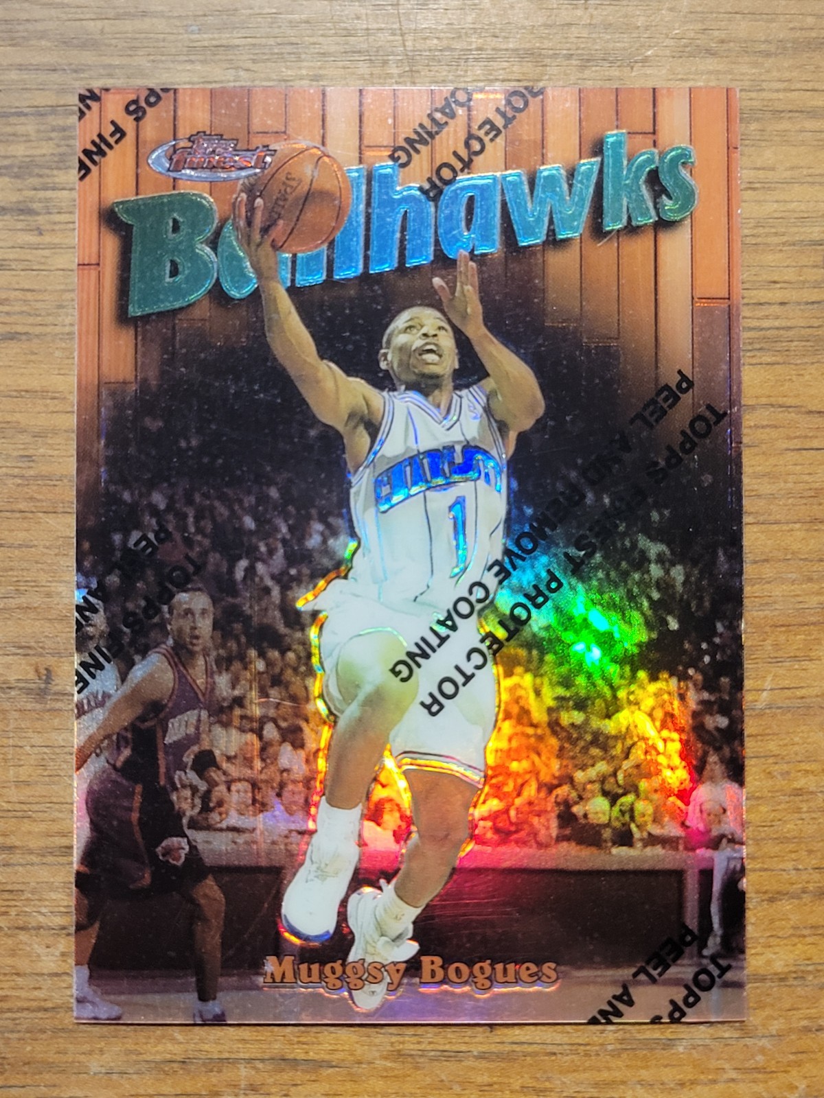 1997-98 Topps Finest - Common Bronze Muggsy Bogues #47 Refractor