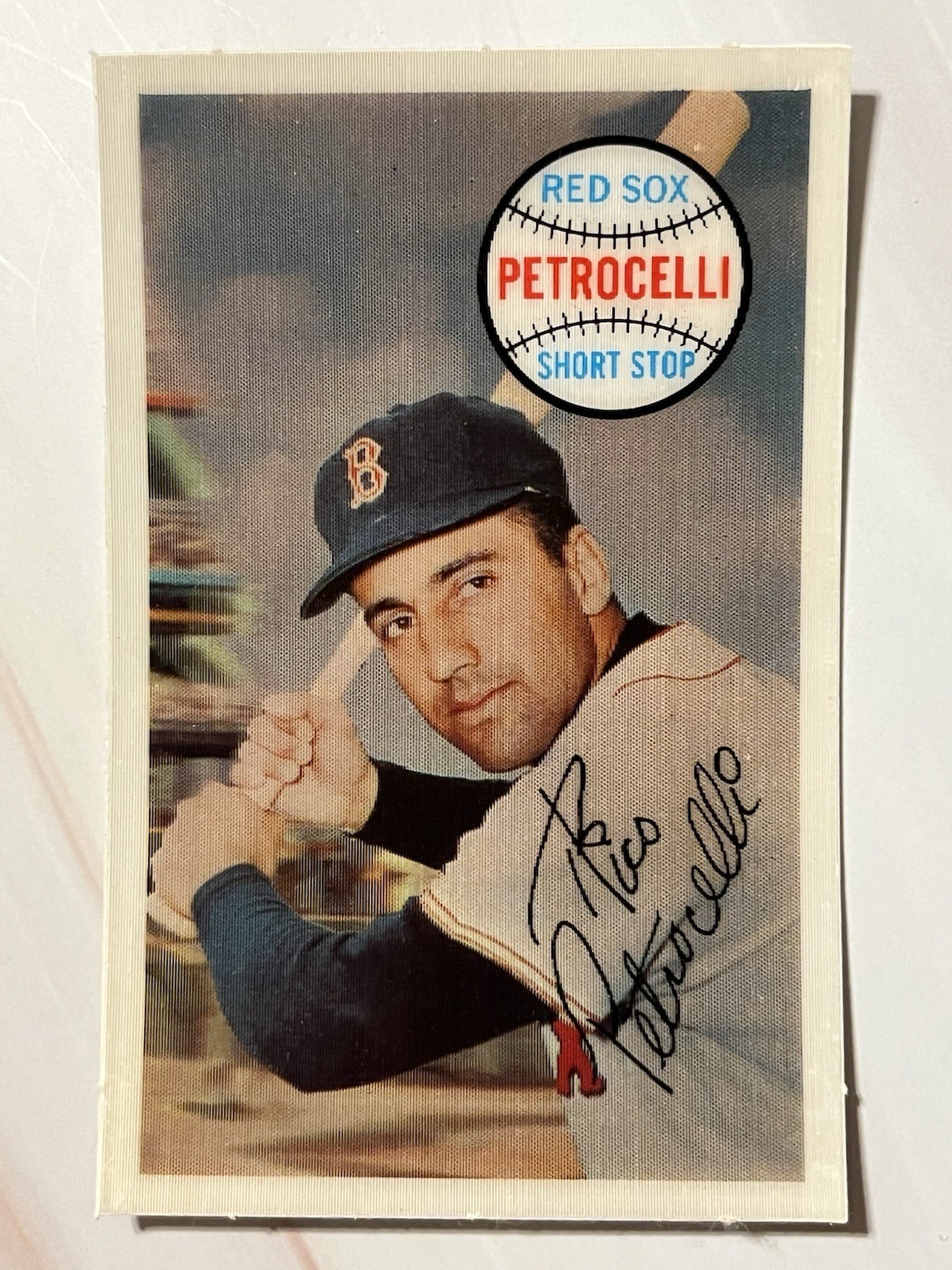 1970 Kellogg's 3-D Baseball Super Star Rico Petrocelli Boston Red Sox #54