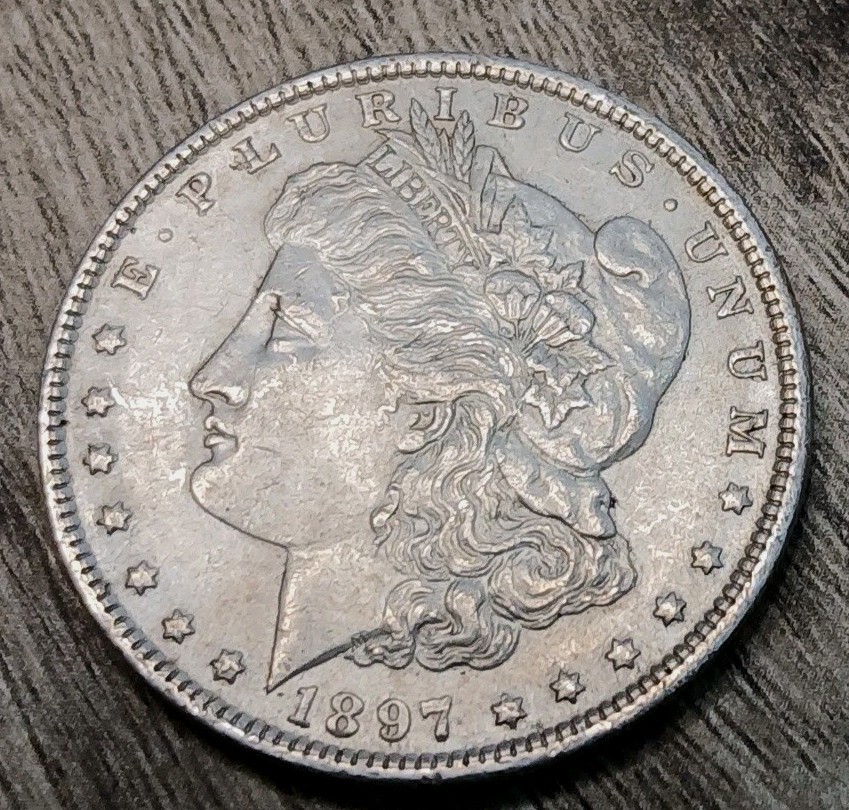 1897-P AU Morgan *Better Date* 90% Silver Dollar ~ Low Shipping