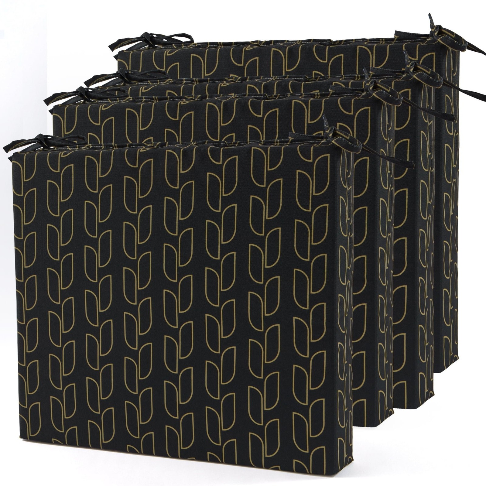 4PCS Waterproof Outdoor Chair Cushions, 18.5*16*3\