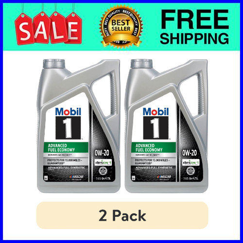 Mobil 1 Advanced Fuel Economy Synthetic Oil 0W-20 5 Qt 2-Pack Ships from USA Mobil 1 Advanced Fuel Economy Synthetic Oil 0W-20 5 Qt 2-Pack Ships from USA