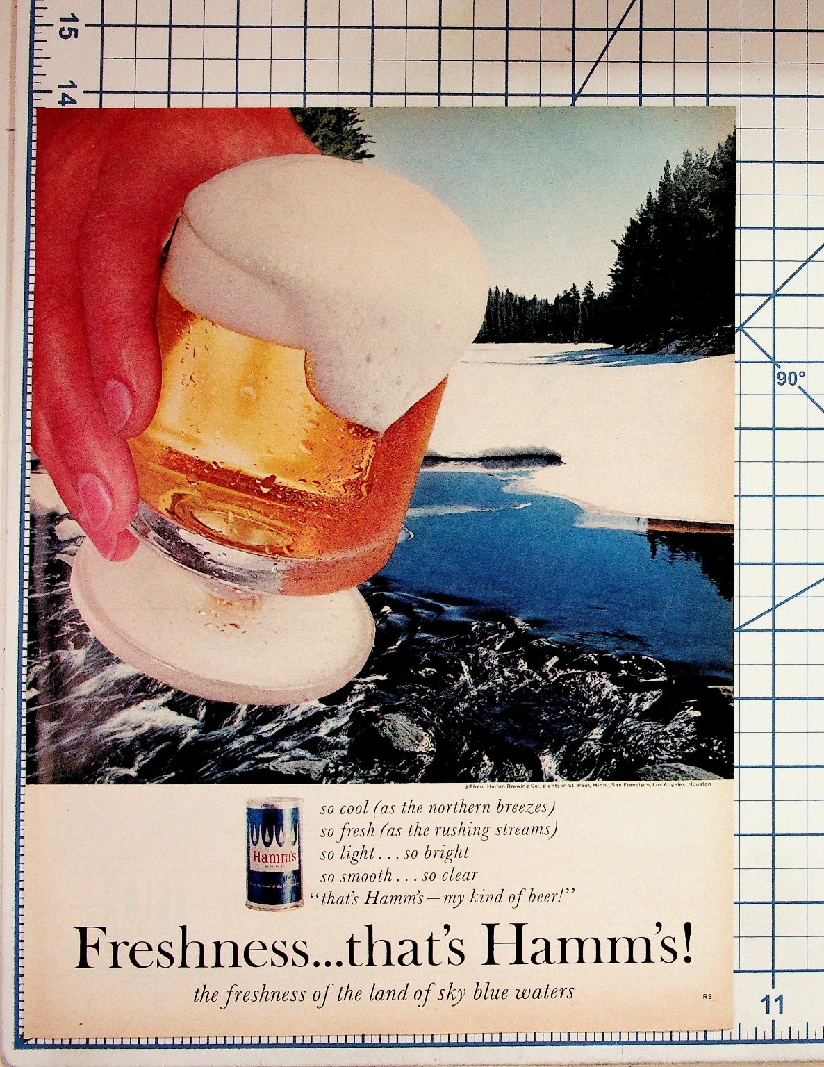 Vintage Hamm's Beer Ad 