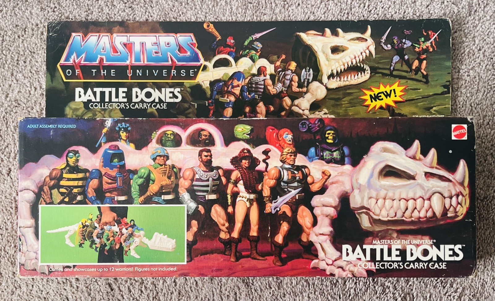 1984 Mattel MOTU ⚔️ Battle Bones Collectors Case Masters of the Universe NIB ❇️