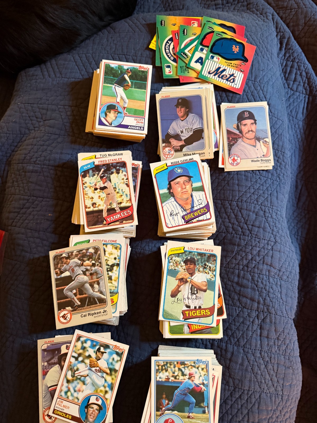 Topps 1980s baseball cards large lot in great condition ungraded