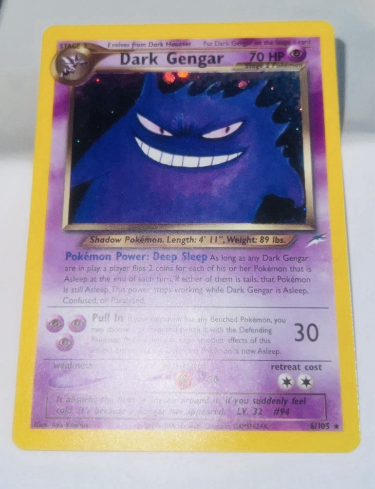 Dark Gengar 6/105 Neo Destiny Holo Rare Shining Eyes NM Mint 🍀
