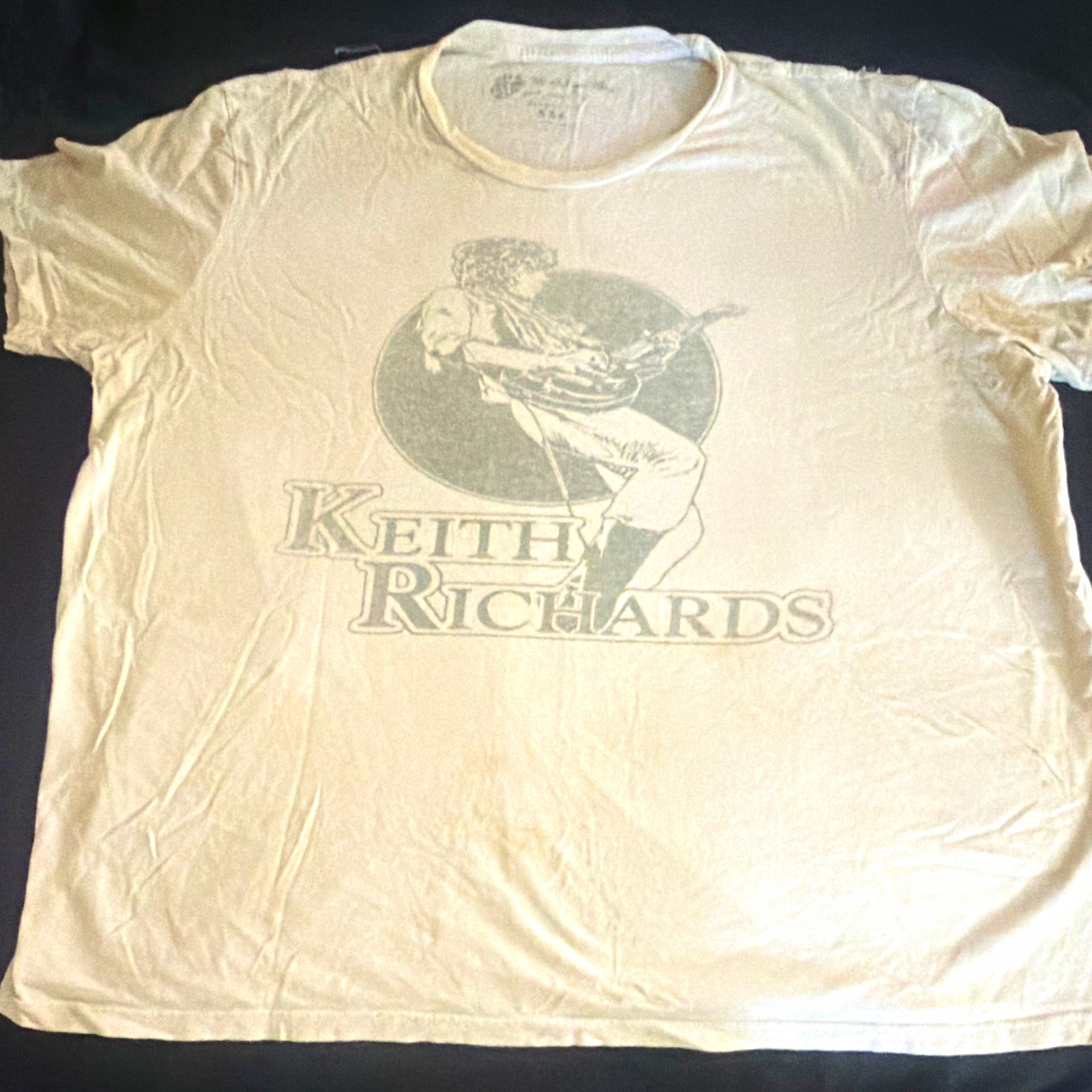 The Rolling Stones Keith Richards Graphic Print Tee White XL