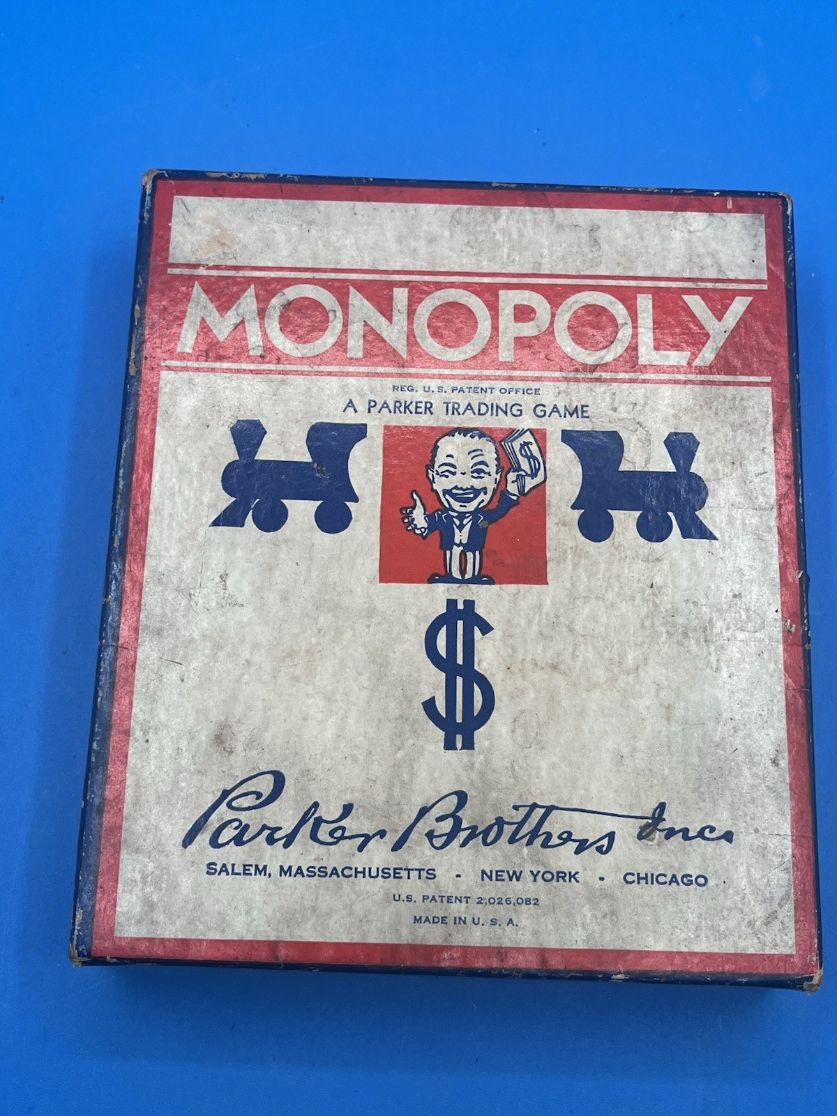 Vintage 1935 MONOPOLY Board Game Parker Brothers Wood Pieces. No board