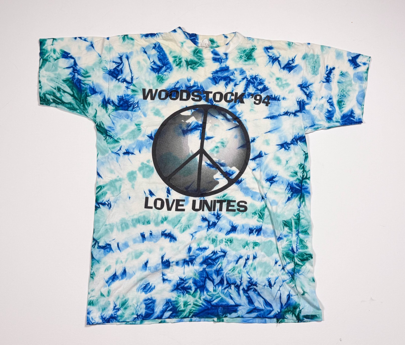 True Vintage Woodstock 90s Band Shirt Size L Love Unites Tie Dye Festival 1994 True Vintage Woodstock 90s Band Shirt Size L Love Unites Tie Dye Festival 1994