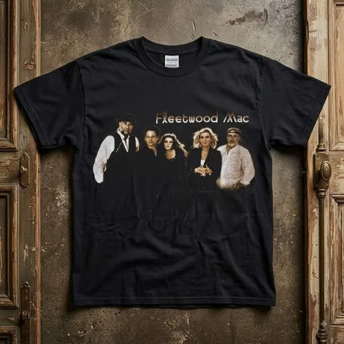 Fleetwood Mac The Dance Tour T Shirt Men Black Vintage 90s Giant 1997 Concert V5