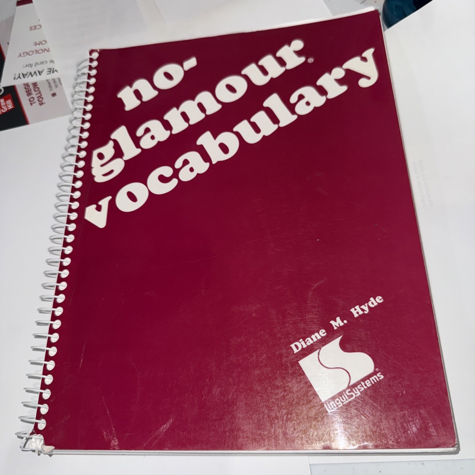 No-glamour vocabulary - Spiral-bound By Hyde, Diane M - GOOD