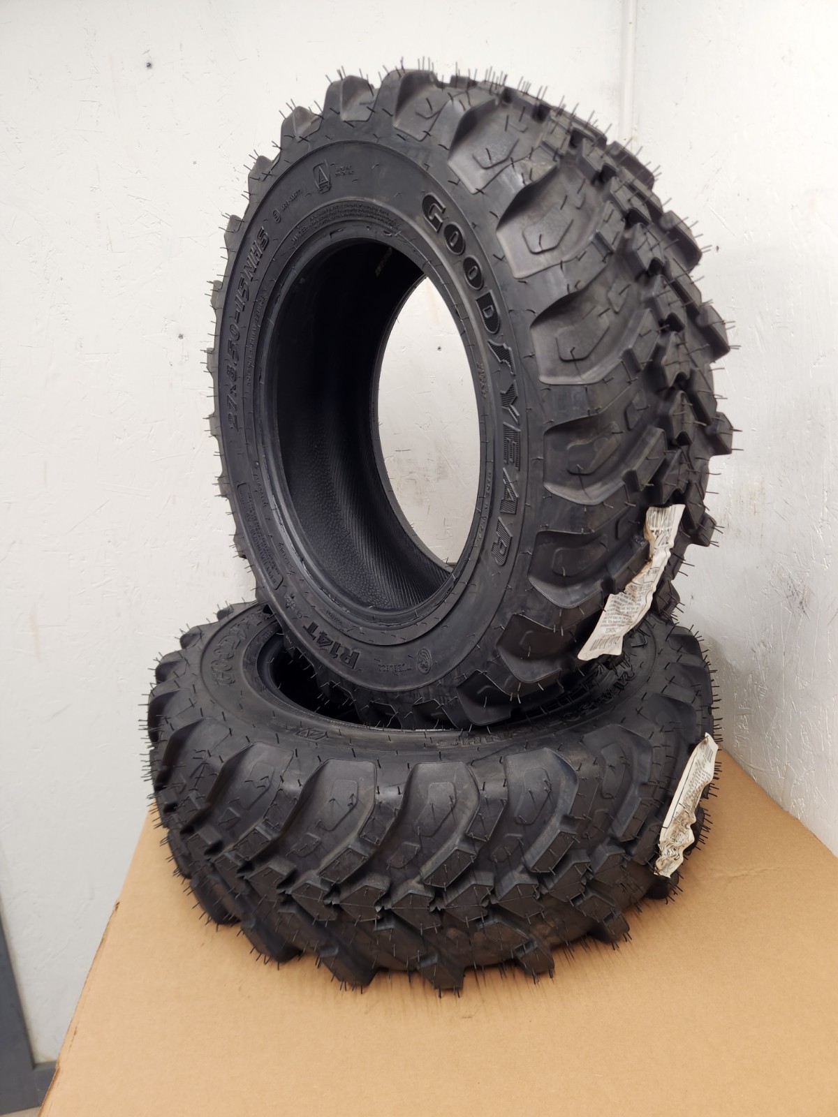 27x8.50-15 Goodyear Tires Pair x2 R14T 27x8.5x15 8 Ply D Tractor Mower New #M846