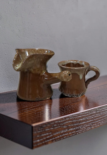 Vintage Glass Teapot & Cup Set – Unique Handmade Style Tea Coffee Decor Vintage Glass Teapot & Cup Set – Unique Handmade Style Tea Coffee Decor