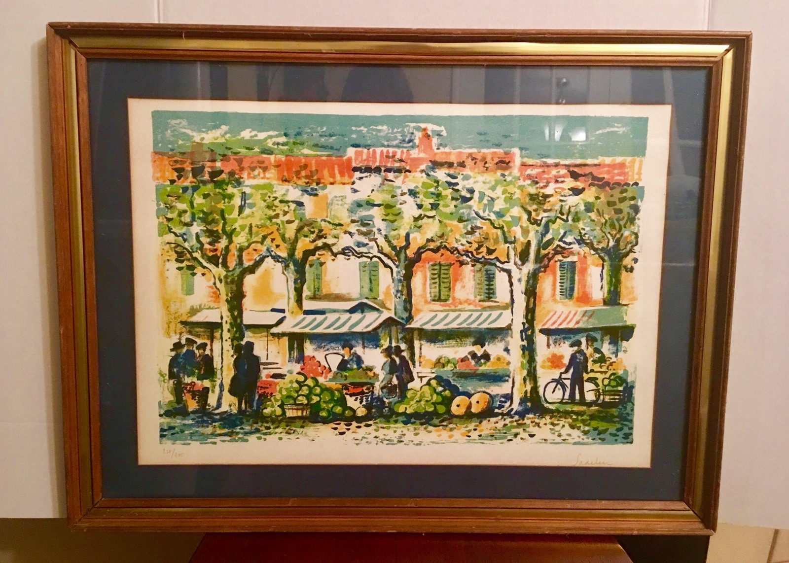 JACQUES DE SADELEER LIMITED EDITION SIGNED NUMBERED FRAMED LITHOGRAPH WITH COA JACQUES DE SADELEER LIMITED EDITION SIGNED NUMBERED FRAMED LITHOGRAPH WITH COA