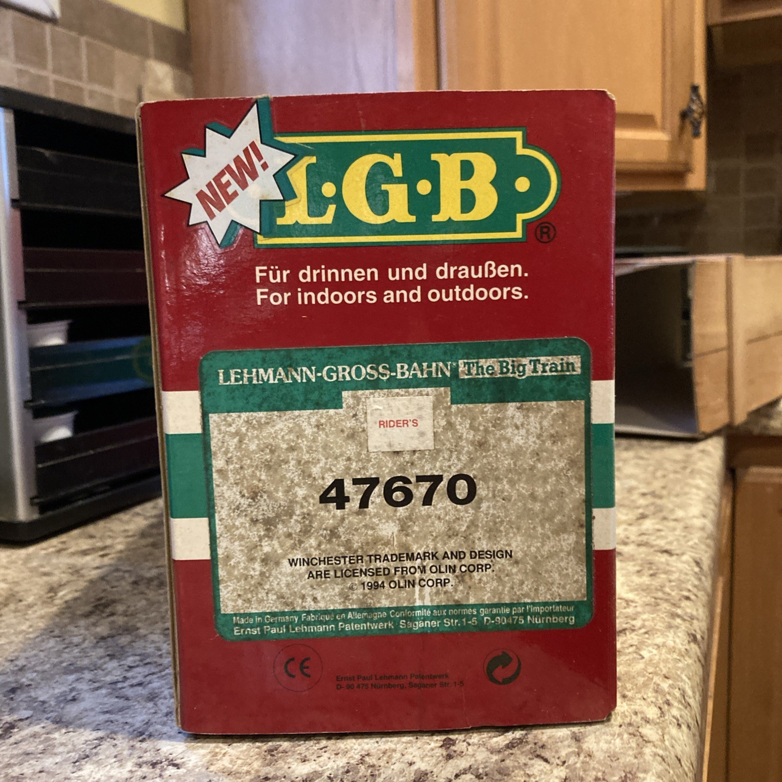 Winchester Model Railroad Car LGB 47670 G Scale Vintage