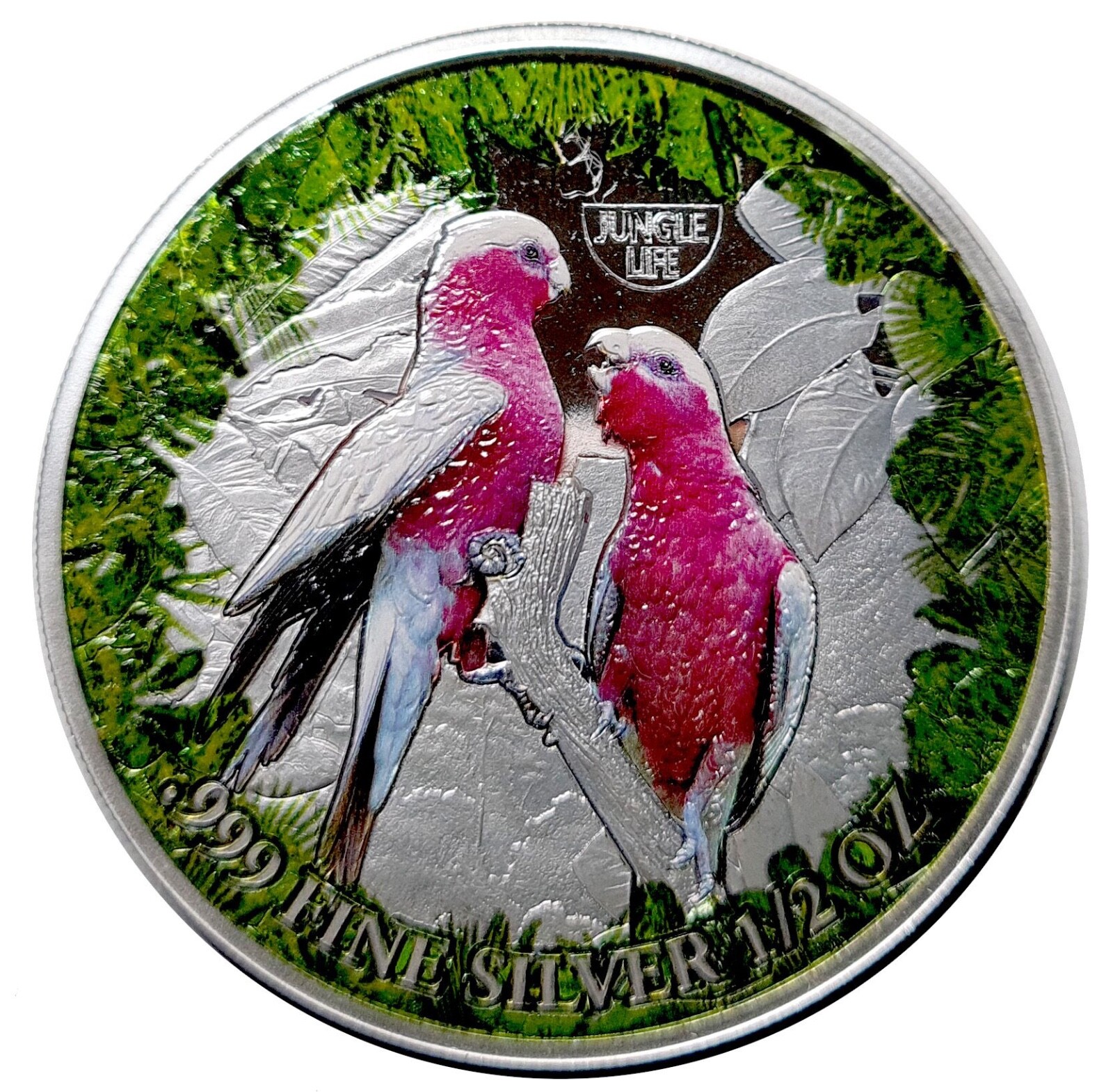 2021 Cameroon Rose-breasted Cockatoo Silver Color Coin Australia Galah Bird WWF