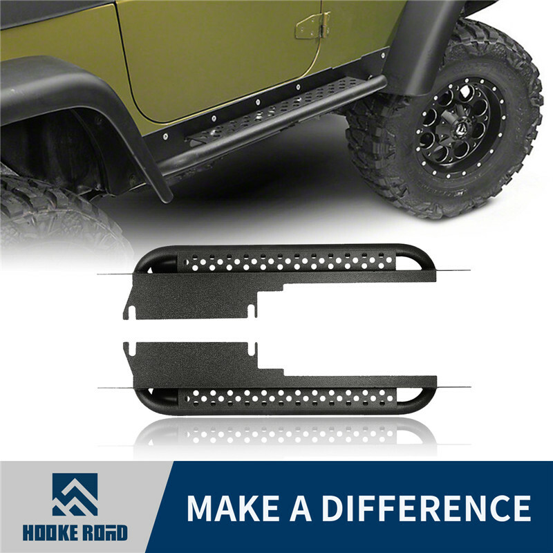 Hooke Road Integrated Side Step Nerf Bar Running Board Fit 97-06 JeepTJ Wrangler