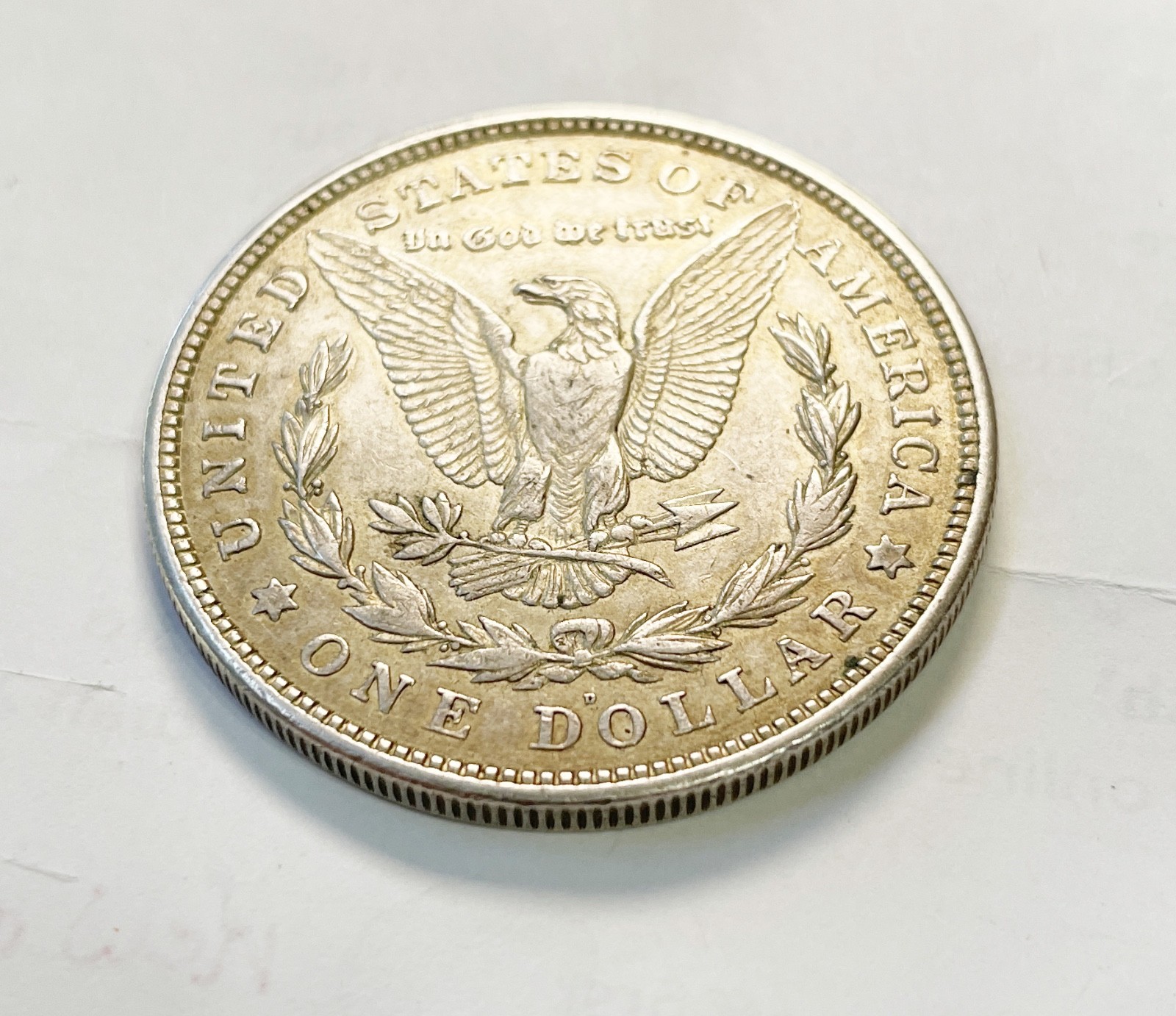 1921-D Morgan Silver Dollar About Uncirculated