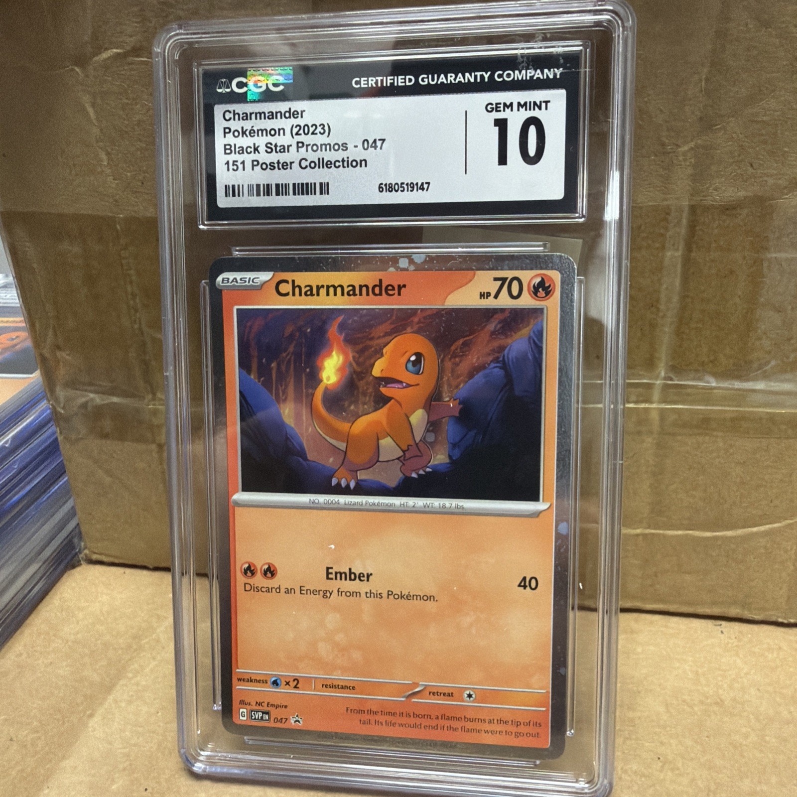 Charmander - 047 (Cosmos Holo) 047 Sv: Black Star  Promo Cards Holo