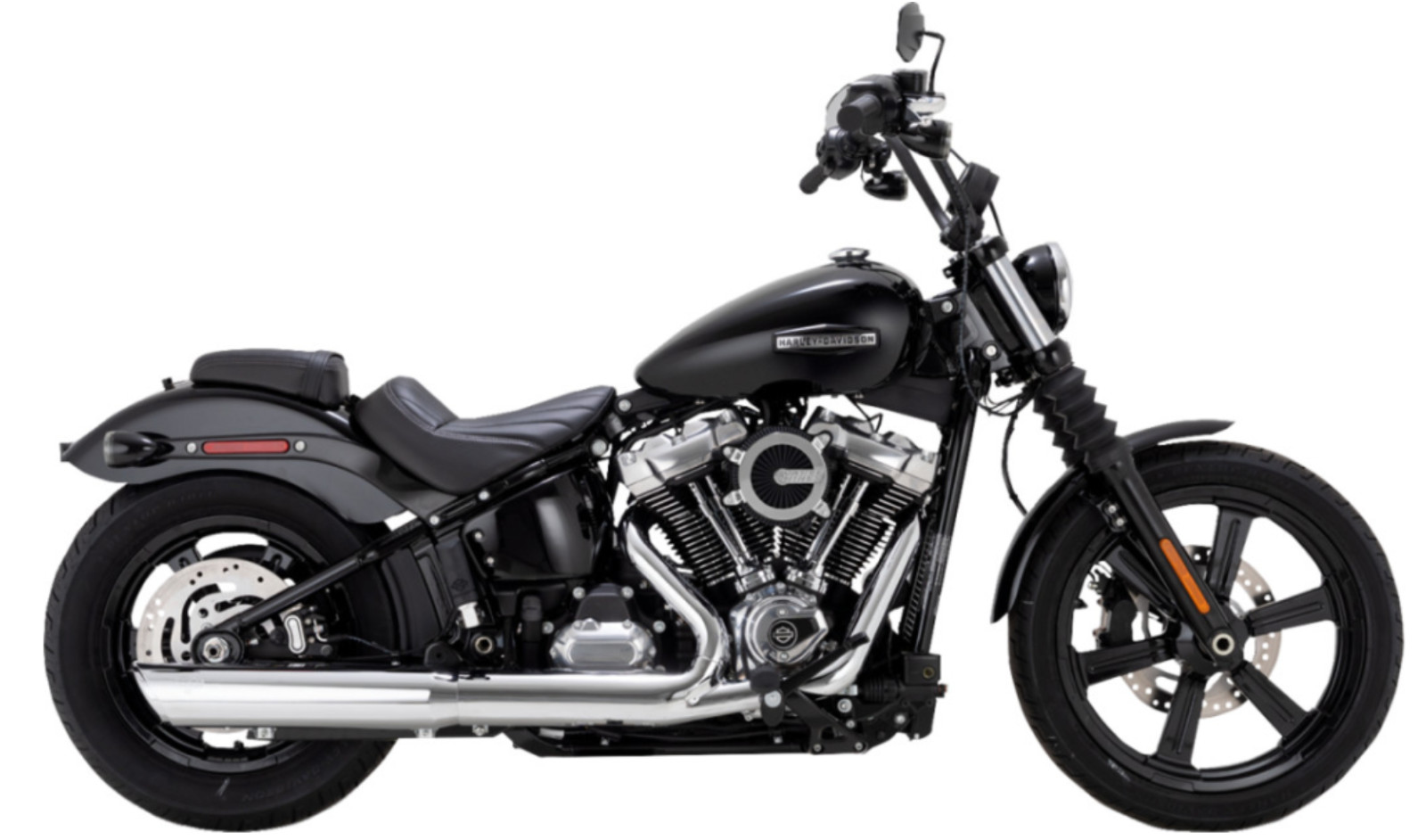 VANCE & HINES 16750 Twin Slash Slip-On Muffler Chrome Softail 1801-1896 EXHAUST