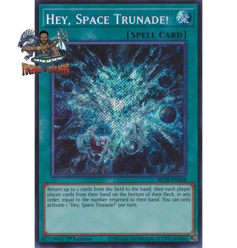 Yugioh 1x Hey, Space Trunade BETB-EN068 Secret Rare 1st Ed NM