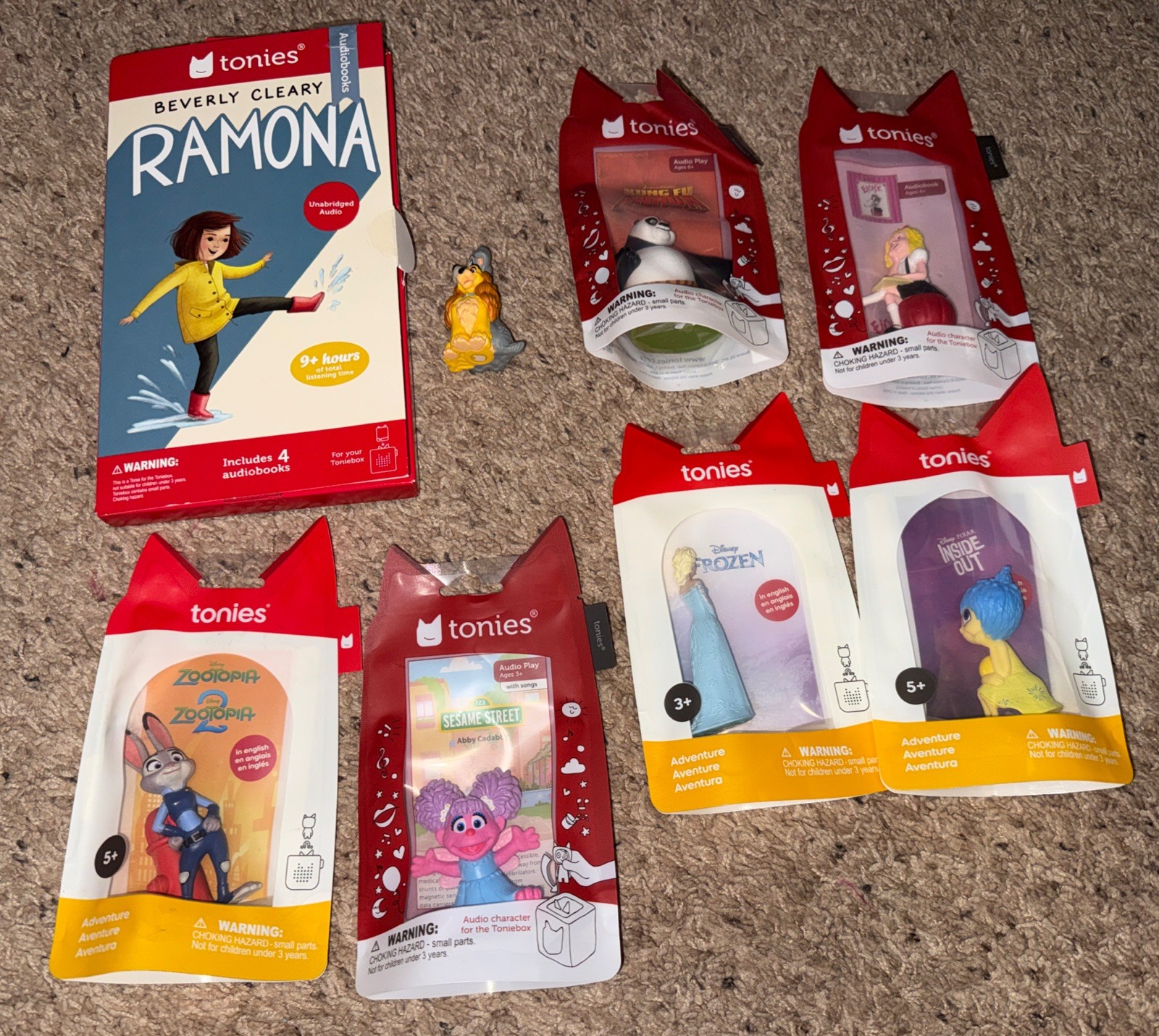 LOT OF 11 TONIES For TONIEBOX Ramona Lady Tramp Zootopia 2 Elsa Joy Panda Eloise
