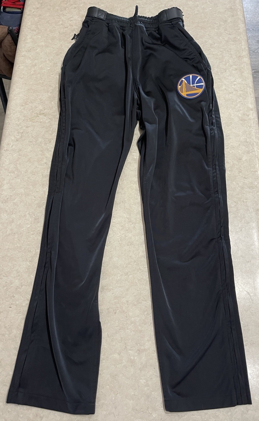 Zipway Golden State Warriors Tear Away Pants Logo Patch NBA Men’s Sz Small Zipway Golden State Warriors Tear Away Pants Logo Patch NBA Men’s Sz Small