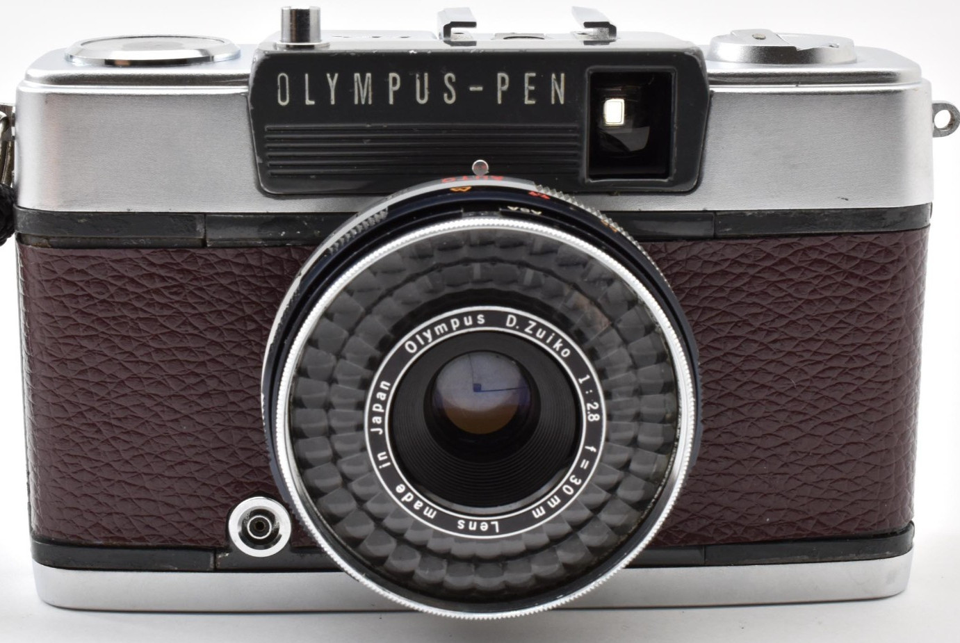 ▶️ MINT OLYMPUS PEN EES-2 Dark Brown 35mm Half Film Camera Japan  3069992