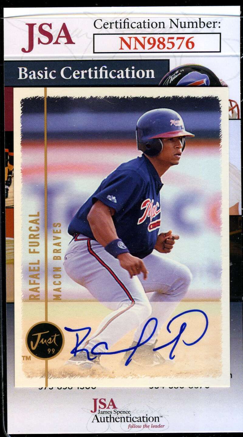 Rafael Furcal JSA Coa Autograph 1999 Just Minors Rookie Hand Signed Rafael Furcal JSA Coa Autograph 1999 Just Minors Rookie Hand Signed